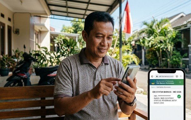 digitalisasi bansos ilustrasi orang
