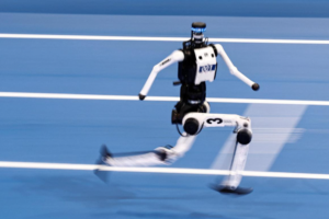 Robot humaoid berlari